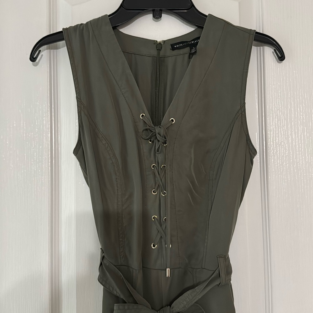 WHBM jumpsuit forest green